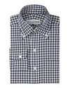 Weißer blauer grüner Gingham
