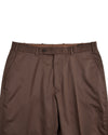 Coffee Cotton Twill Pant