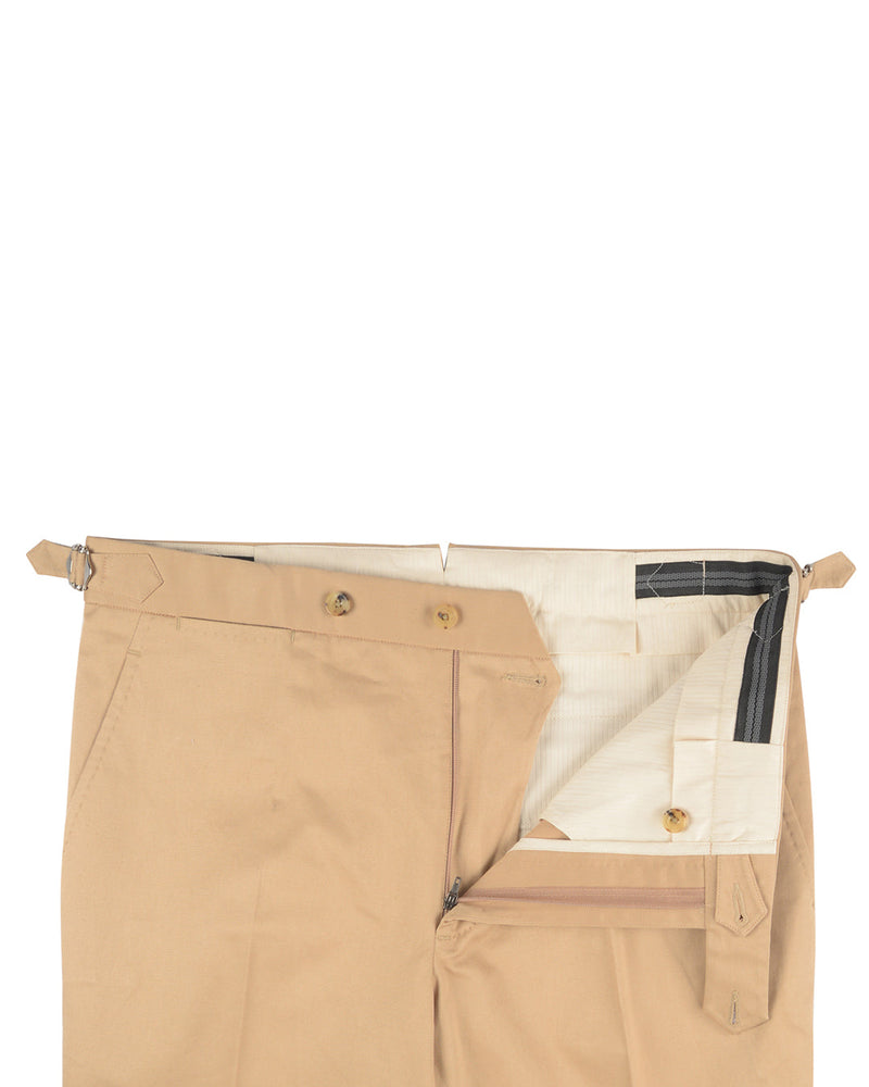 Beige dehnbare Chino
