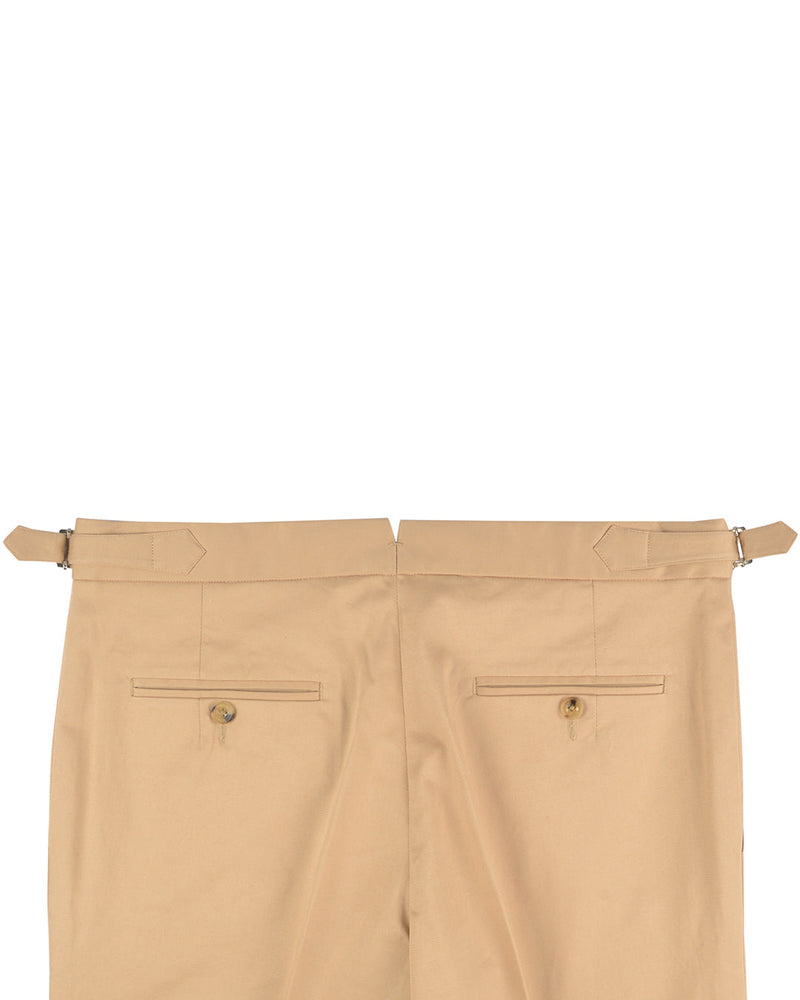 Beige dehnbare Chino