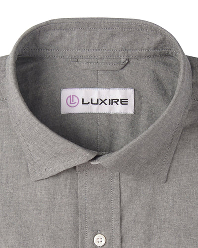 Chemise en chambray gris chiné