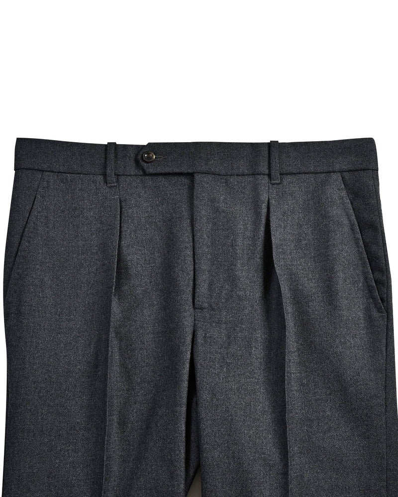 Dugdale Hose aus Wollflanell in Dunkelgrau