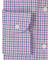 Rosa blauer kleiner Gingham