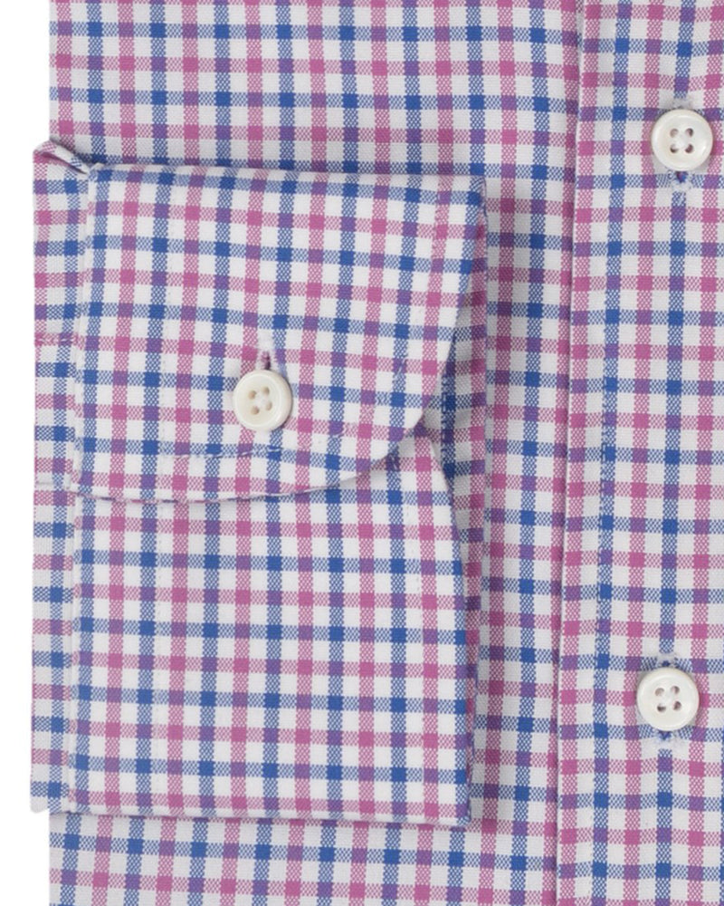 Rosa blauer kleiner Gingham