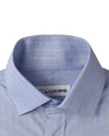 Yellow Pin Stripes on Blue End on End