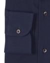 Cashmerello Alumo: Dark Navy Blue Cotton Twill