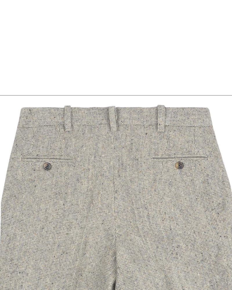 Molloy Plain Donegal Tweed Hose - Grauer Opal
