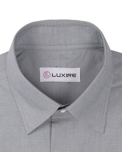 Silver Grey Pinpoint Oxford