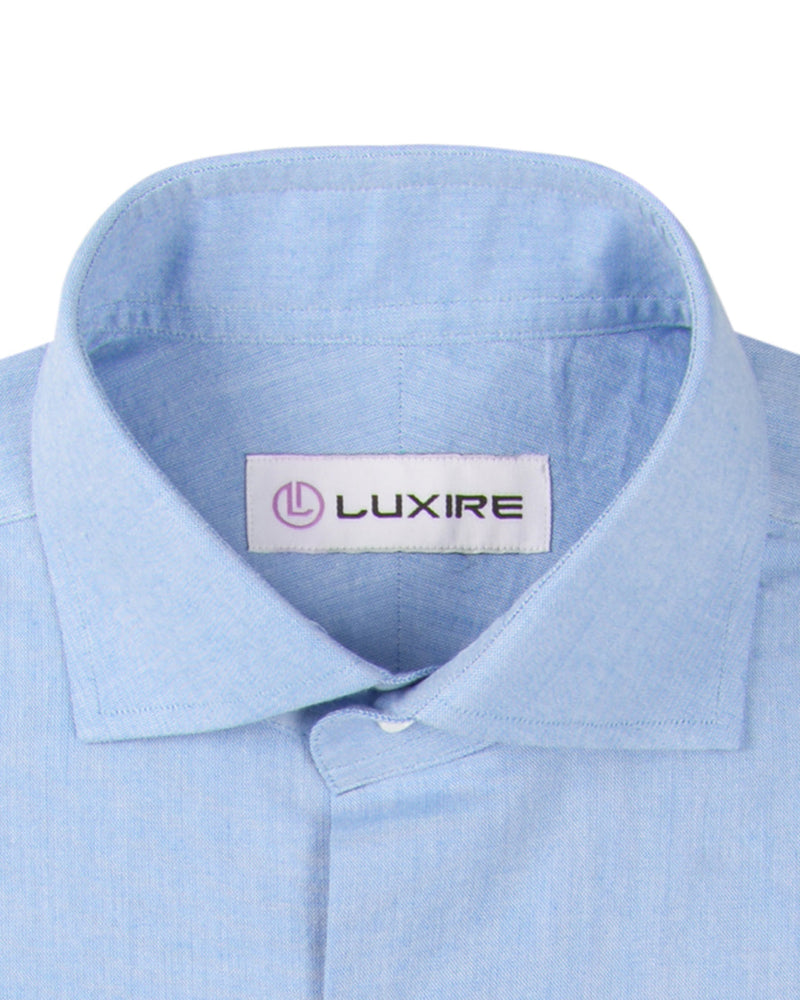 Halb lässiger Chambray in Blau