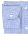 Blue Micro Gingham Checks