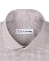 Sommerbrauner Micro-Gingham