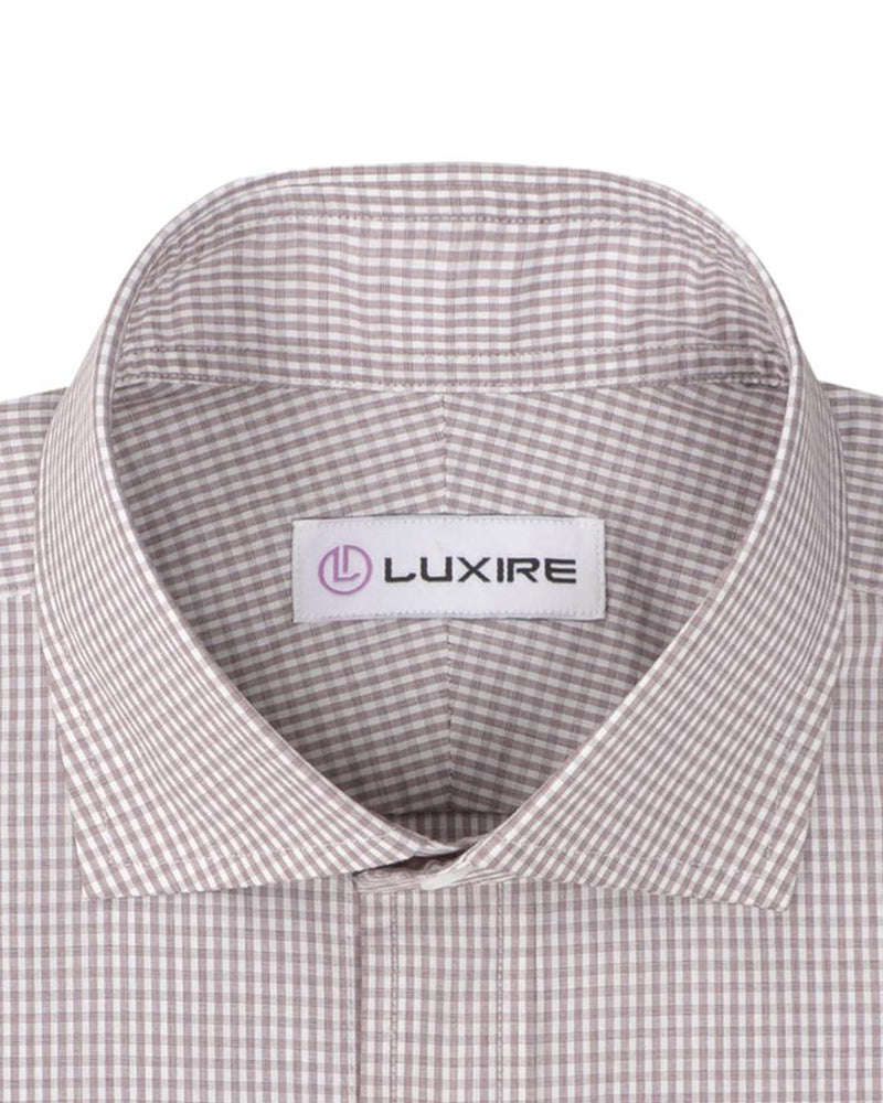 Sommerbrauner Micro-Gingham