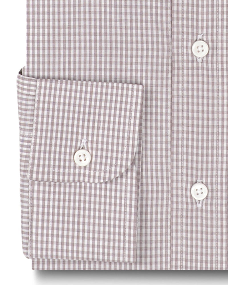 Sommerbrauner Micro-Gingham