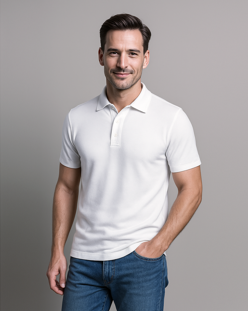 EZS Aria Weißes Polo