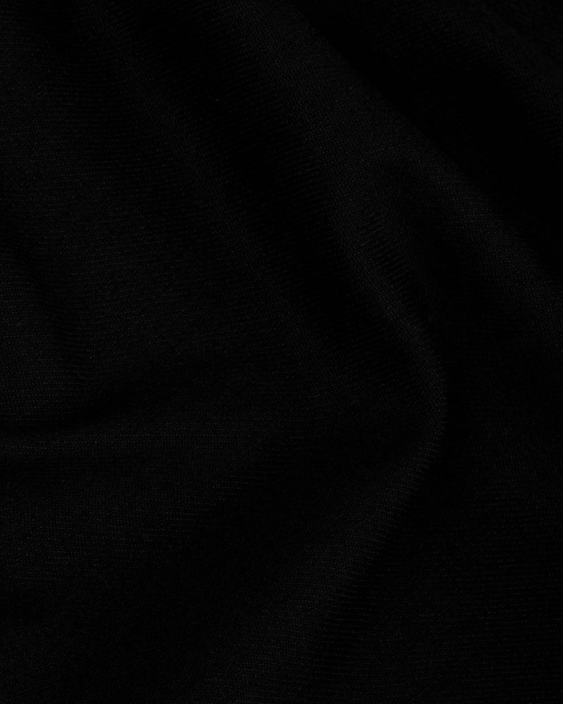 Sondrio Cotton: Schwarzer schwerer Denim-Twill