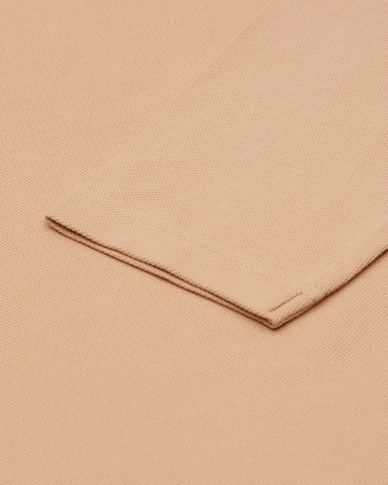 EZS Aria Beige Langarm-Polo
