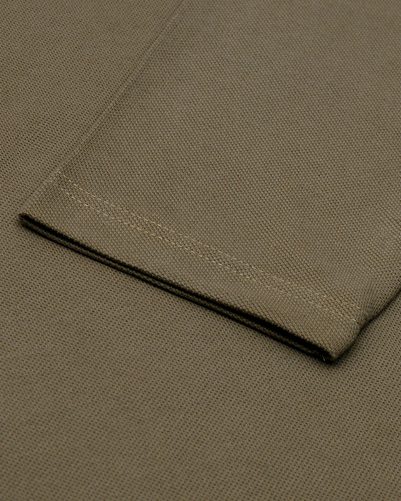EZS Aria Olive Langarm-Polohemd
