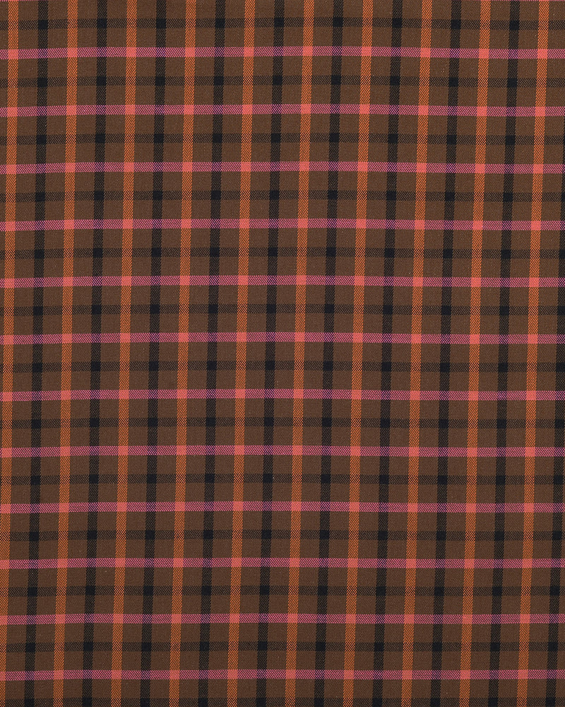 Checks: Pink Tan Black Tattersall