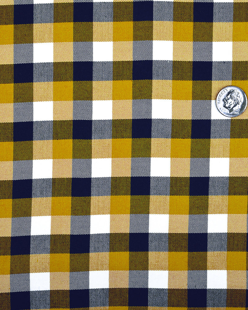 Fall Checks: Light Mustard Purple Gingham