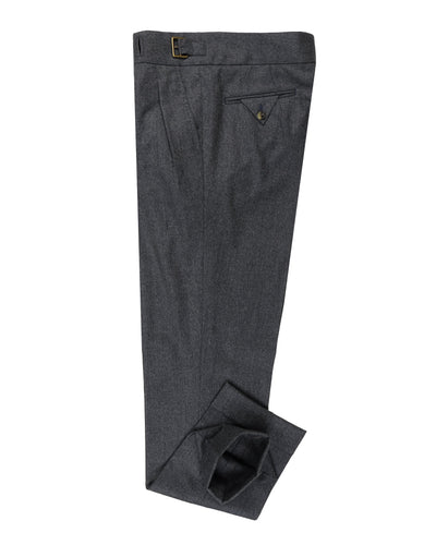 Pantalon Gurkha en Vitale Barberis Canonico - Flanelle Gris