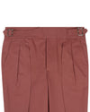 Gurkha-Hose aus ziegelrotem Dugdale-Baumwoll-Twill