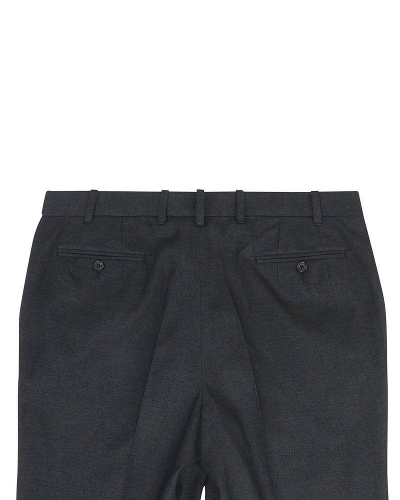 Midnight Grey Cotton Gabardine Twill