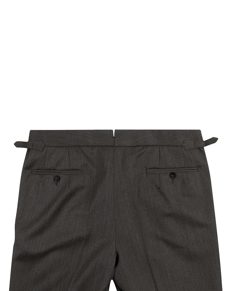 Drapers: Beige Covert Wool High Waisted Pant