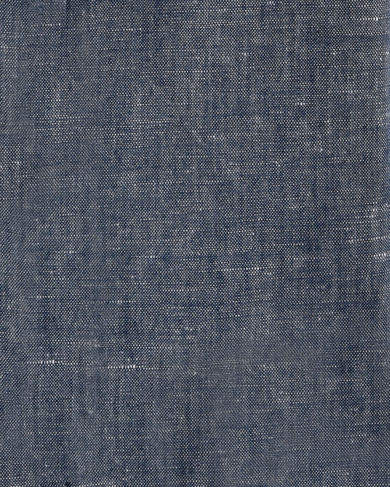 Chambray de lin indigo lavé