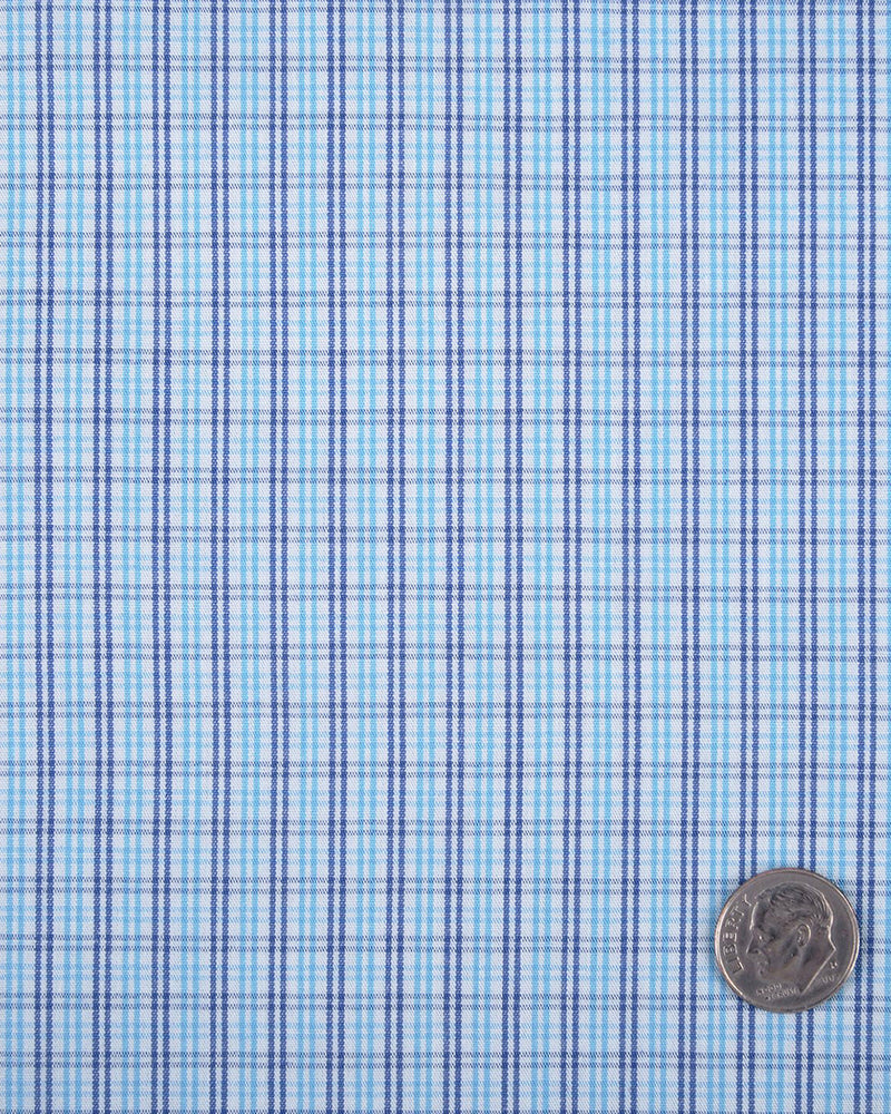 Mintblaue, marineblaue Tattersall-Karos