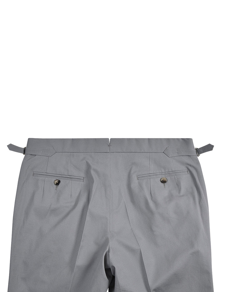 Haifischgraue Twill-Hose