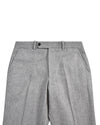 Grey Wool Flannel Dress Pant