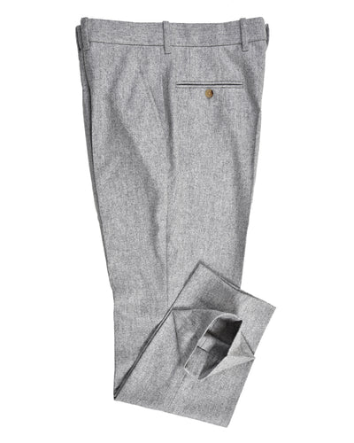 VBC 100% Wool: Ash Grey Flannel Dress Pant
