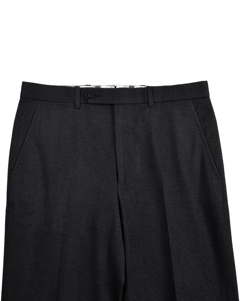 Nachtgrauer Baumwoll-Gabardine-Twill