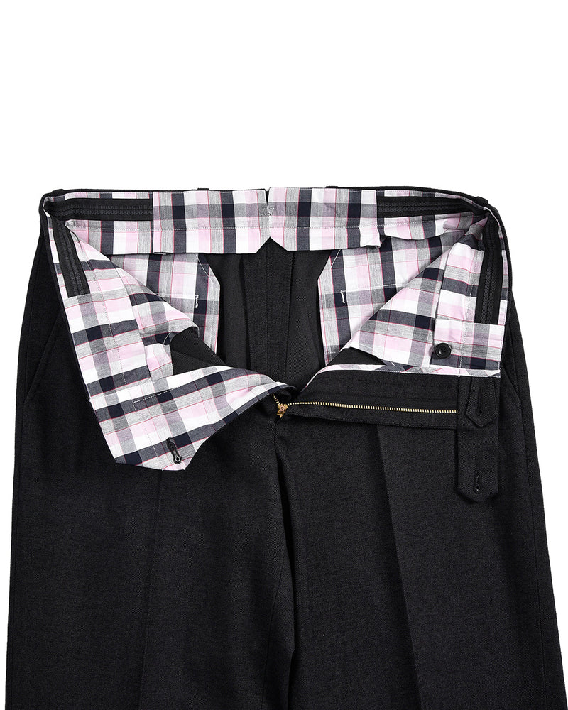 Nachtgrauer Baumwoll-Gabardine-Twill