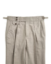 VBC - 4-lagige Tropenwolle: Grey Ecru Melange Pant