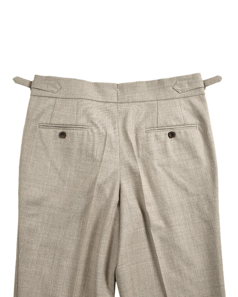 VBC - 4-lagige Tropenwolle: Grey Ecru Melange Pant