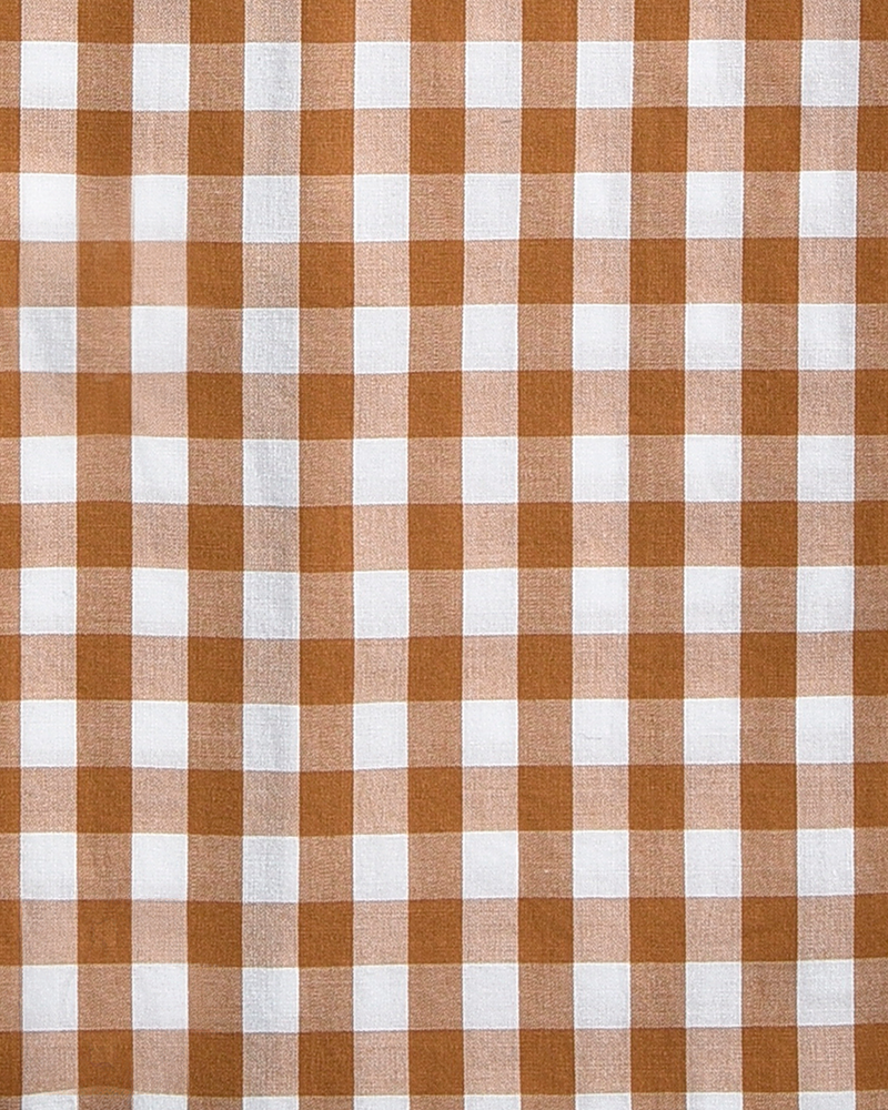 Hellbraunes Gingham-Hemd