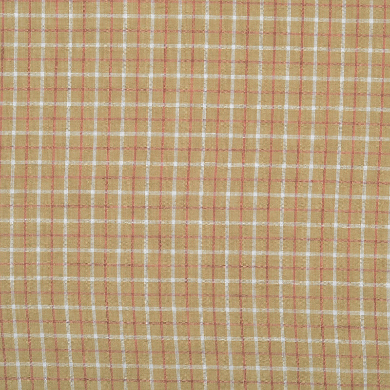 Khakirotes Tattersall-Leinen