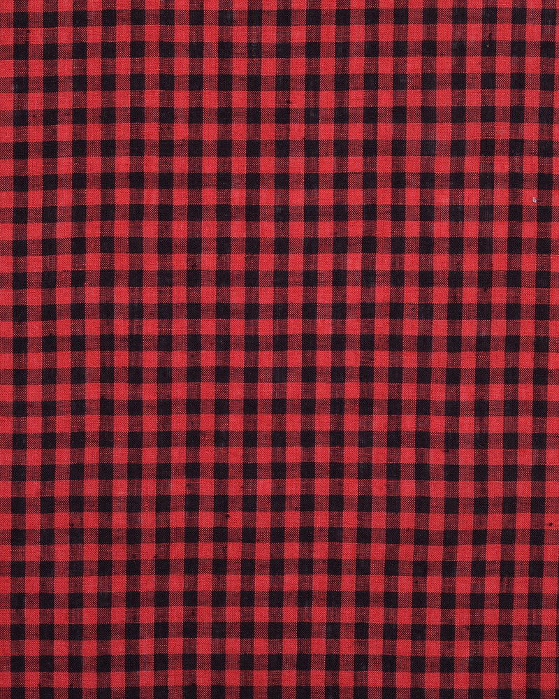 Leinen: Rot-Schwarz-Gingham-Karos