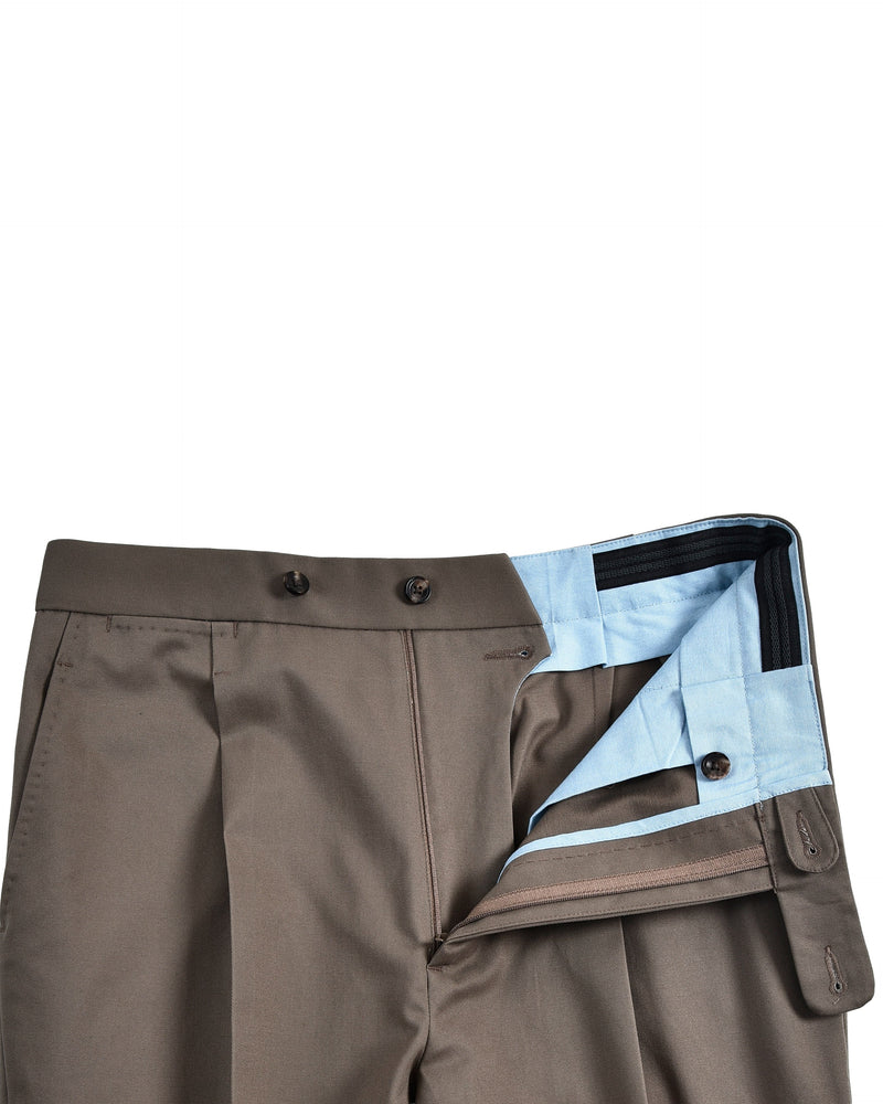Biberbraune Twill-Chino