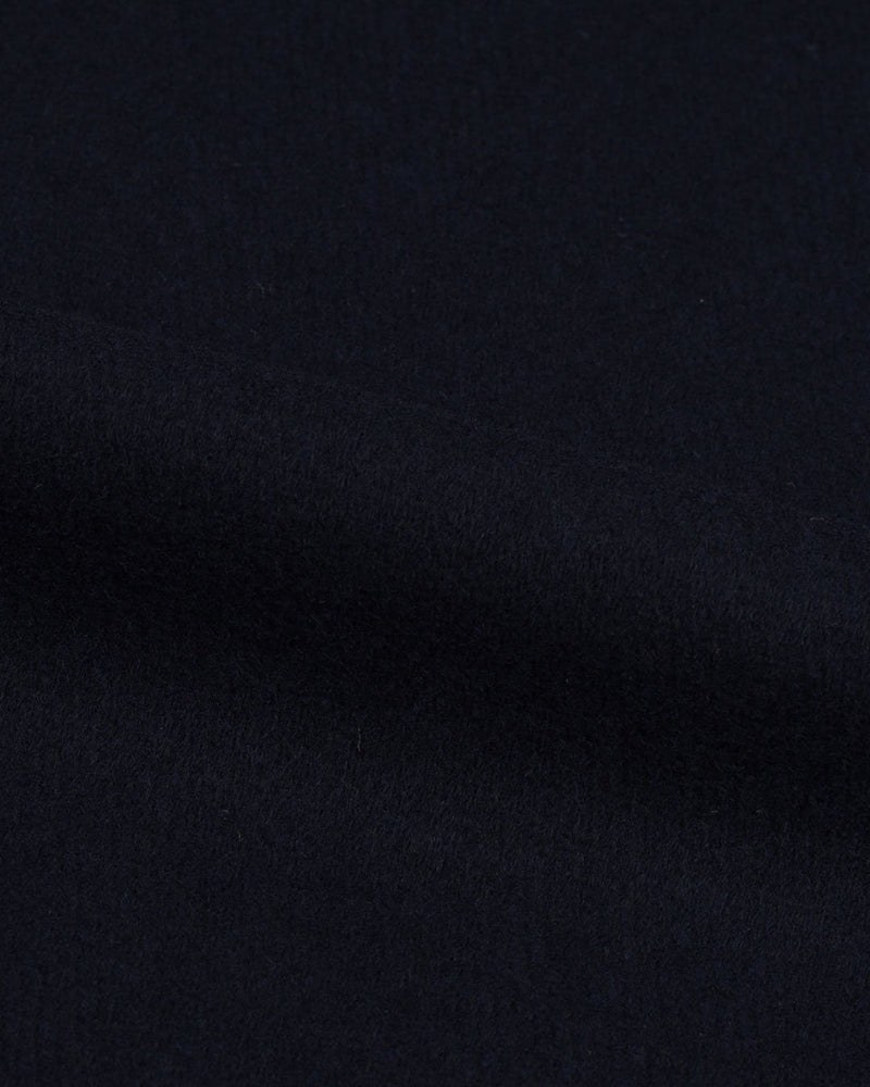 Dark Navy Twill Wool Topcoat
