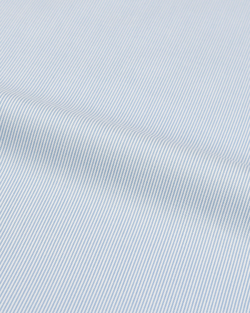 Chemise à rayures mille-feuilles bleu ciel