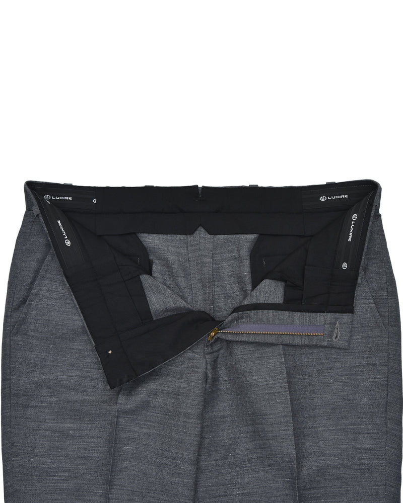 Solbiati Aschgraue Leinenhose