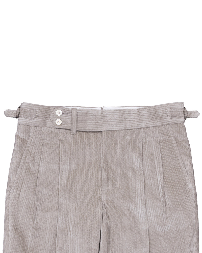 Modrone Corduroy Seersucker Beige - 8 Wale