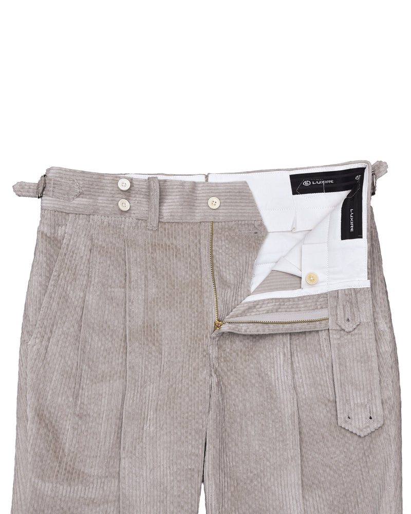 Modrone Corduroy Seersucker Beige - 8 Wale
