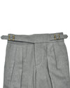 Gurkha Pant in Grey Wool Flannel