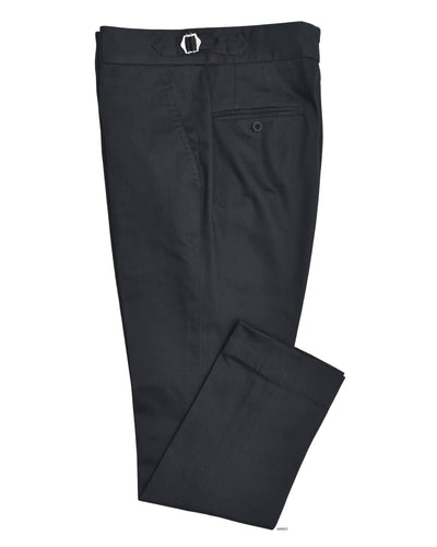 Pantalon en sergé gris anthracite foncé