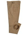 Plissierte Militärhose in Khaki