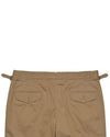 Plissierte Militärhose in Khaki