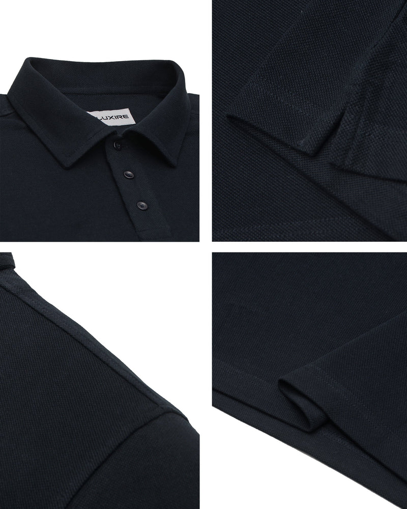 EZS Aria Navy Langarm-Polo